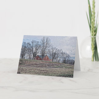 Von der kalten Weihnachtskarte Feiertagskarte