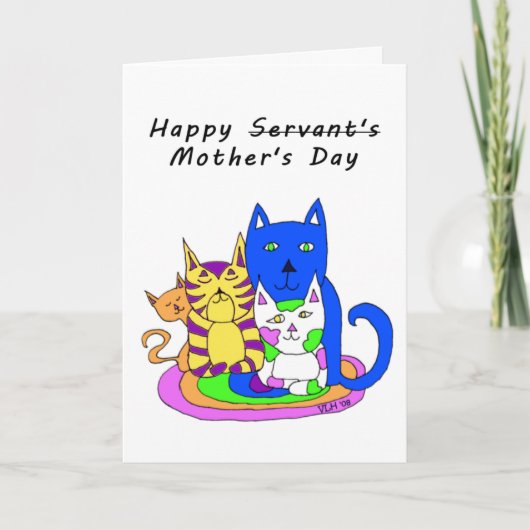 Von der Karte der Katzen-Mutter Tages (Vorderseite)