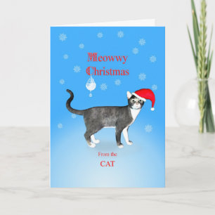 Von der Katze, Meowwy Weihnachtskatze Feiertagskarte