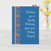 Von der Kidney Operation Rangoli Border Blue profi Karte (Gelbe Blume)