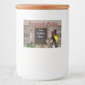 Von der Küche ... (anpassbar) Lebensmitteletikett (Vorderseite)