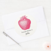 Von der Küche der kulinarischen Labels Runder Aufkleber (Umschlag)