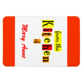 Von der Küche des Custom Retro Red Kühlschrankmagn Magnet (Horizontal)