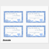 Von der Küche des Geschenketiketts in der Blues Rechteckiger Aufkleber (Blatt)