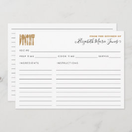 Von der Küche des Goldes Utensils Skriptrezeptur