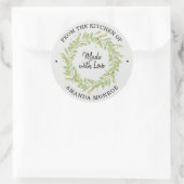 Von der Küche des Grünkranzes Runder Aufkleber (Tasche)