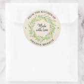 Von der Küche des Krandes Runder Aufkleber (Tasche)