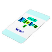 Von der Küche des Kühlschrankmagnets Custom Retro Magnet (Linke Seite)