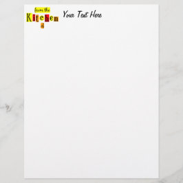 Von der Küche des Retro Custom Letterhead
