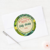 Von der Küche personalisierte Einstreu Runder Aufkleber (Umschlag)