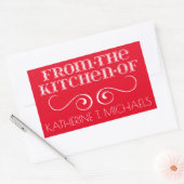 Von der Küche Rechteckiger Aufkleber (Umschlag)