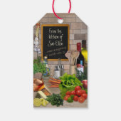 Von der Küche von (Ihr Name) Geschenkanhänger (Rückseite)