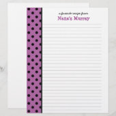 Von der Küche von Nana Polka Dot Rezept Seite (Vorne/Hinten)