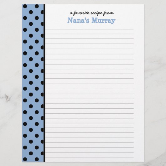 Von der Küche von Nana Polka Dot Rezept Seite (Vorderseite)