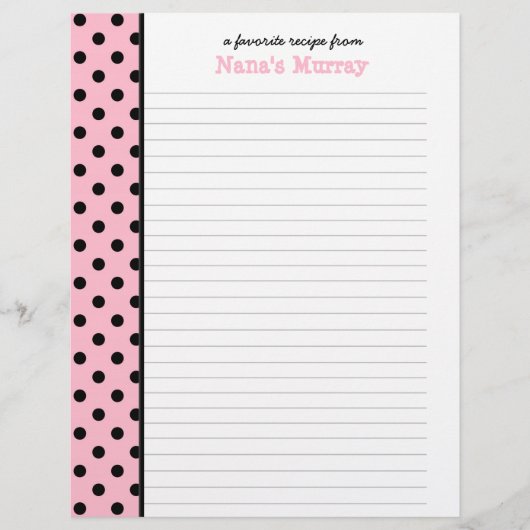 Von der Küche von Nana Polka Dot Rezept Seite (Vorderseite)