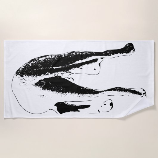 Von der Küste aus gesehen Strandtuch (Vorderseite)