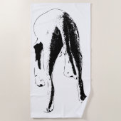 Von der Küste aus gesehen Strandtuch (Vorderseite)