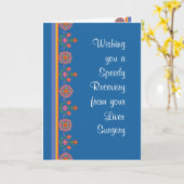 Von der Lever Operation Rangoli Border Blue profit Karte (Gelbe Blume)