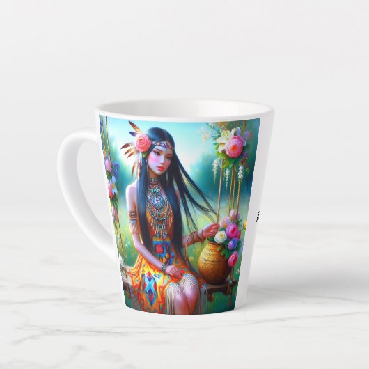 Von der Liebe belebt: Ein Pokal des Komforts Milchtasse (Linke Ecke)