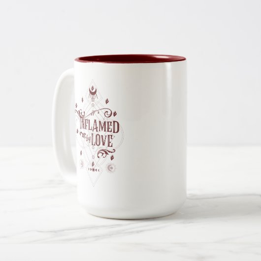 Von der Liebe entzündet (Sleigh Riders book Two) Zweifarbige Tasse (Vorderseite Links)