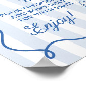 Von der Marktreife gezogenes Brautparty Mimosa Bar Poster (Ecke)