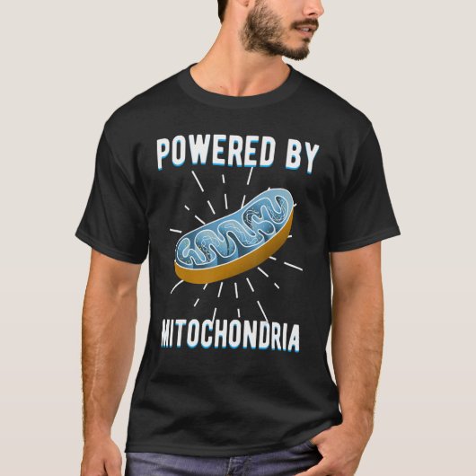 Von der Mitochondria-Wissenschaft angetrieben T-Shirt (Vorderseite)