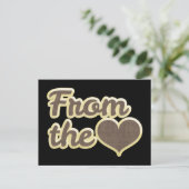 Von der Mittelschwarzen Liebe Postkarte (Stehend Vorderseite)