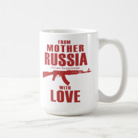 Von der Mutter Russland mit der Tasse der Liebe-AK