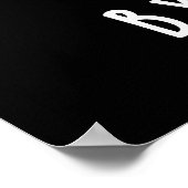 Von der Natur gekrönt Banana Pun Dark BG Poster (Ecke)