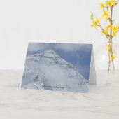 Von der niedriges Lager-Gruß-Karte Everest Karte (Gelbe Blume)
