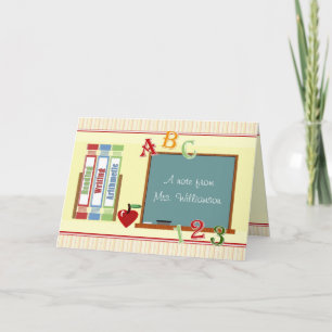 Von der Personalisierten ChalkBoard-NoteCard des L