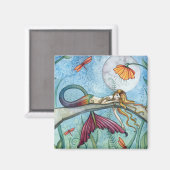 Von der Pond-Meerjungfrau-Kunst Magnet (Vorderseite/Rückseite)