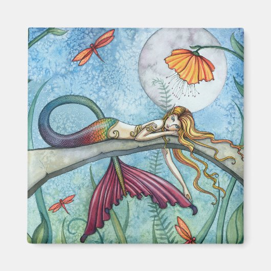 Von der Pond-Meerjungfrau-Kunst Magnet (Vorne)