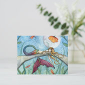 Von der Pond-Meerjungfrau-Kunst Postkarte (Stehend Vorderseite)