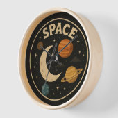 Von der Raumgestaltung entworfene Uhr (Winkel)