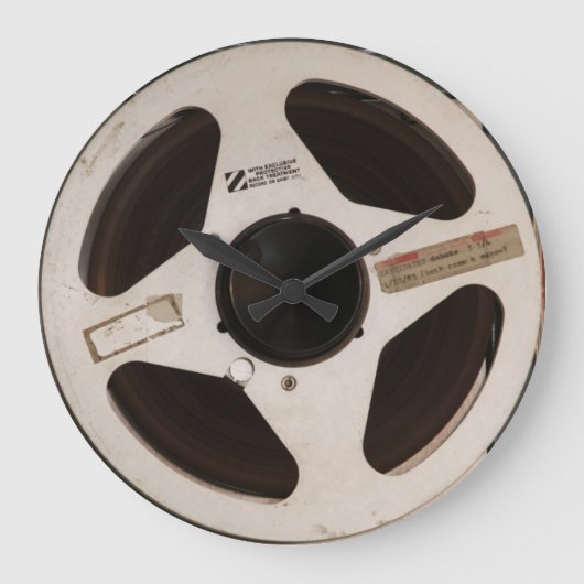 Von der Realität zur Spule Große Wanduhr (Vorderseite)
