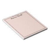 Von der Rezeption aus Minimalistisch und elegant p Notizblock (angewinkelt)