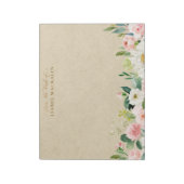 Von der Rezeption aus sind die Blume in rosa, rosa Notizblock (Rotiert)