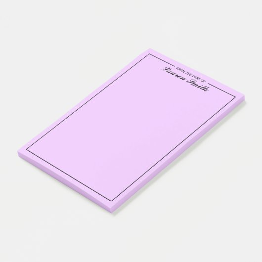 Von der Rezeption des eleganten Minimalistischen L Post-it Klebezettel (angewinkelt)