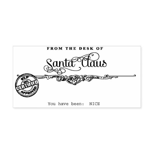 Von der Rezeption des Santa Claus Nice Gummistempel (Prägung)