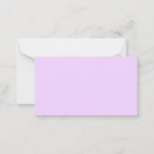 Von der Rezeption einfache Elegante Notecard Mitteilungskarte (Rückseite)