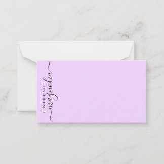 Von der Rezeption einfache Elegante Notecard Mitteilungskarte