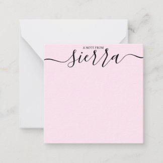 Von der Rezeption einfache Elegante Notecard Mitteilungskarte