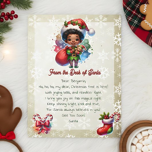 Von der Rezeption Santa für Kinder