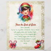 Von der Rezeption Santa für Kinder | Anime Boy Elf (Vorderseite)