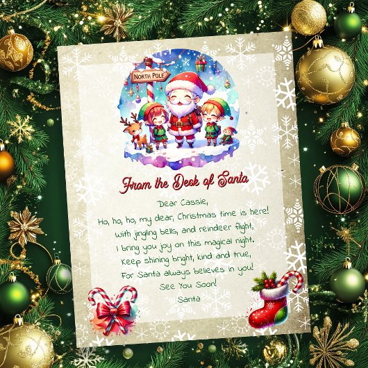 Von der Rezeption Santa für Kinder | Anime Cartoon