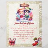 Von der Rezeption Santa für Kinder | Anime Elf (Vorderseite)