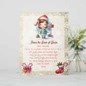 Von der Rezeption Santa für Kinder | Anime Girl El (Stehend Vorderseite)