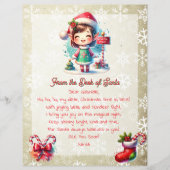 Von der Rezeption Santa für Kinder | Anime Girl El (Vorderseite)