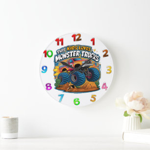 Von der Roar entzückt Große Wanduhr